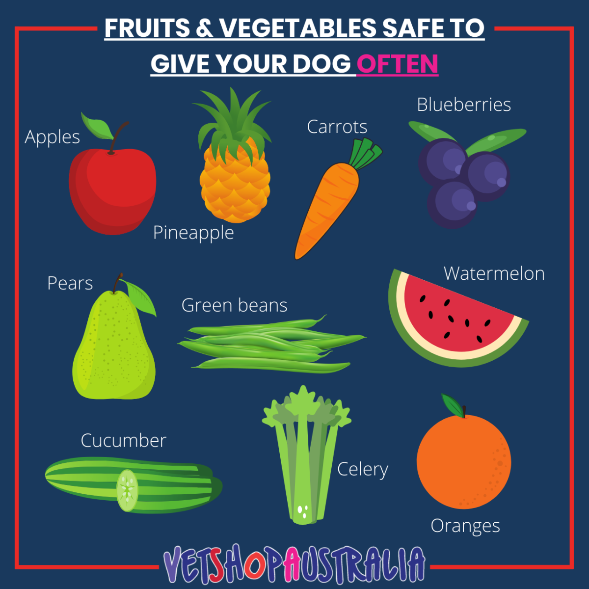 Fruits and Vegetables Your Dog Can Safely Eat VetShopAustralia