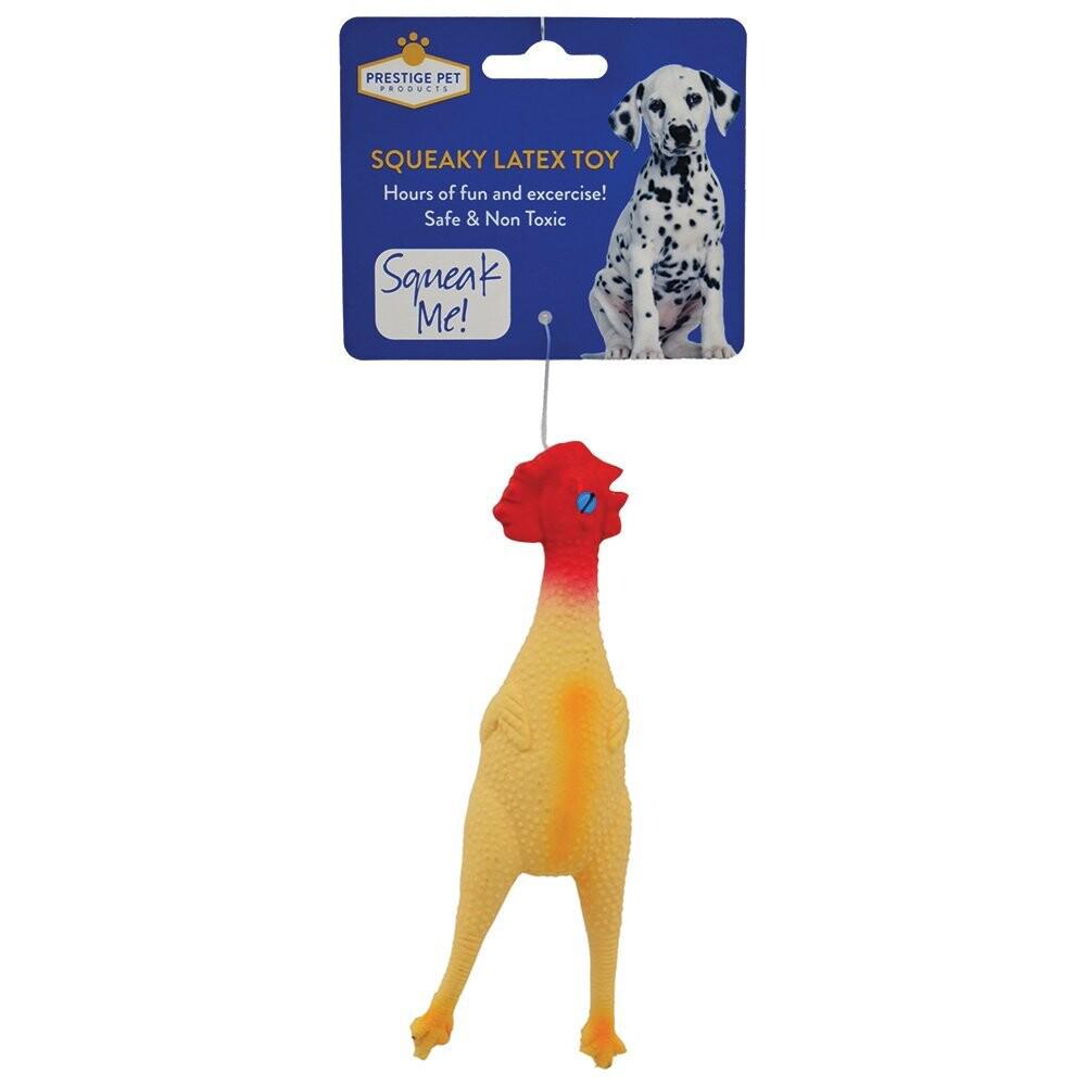 Squeaking chicken dog sales toy